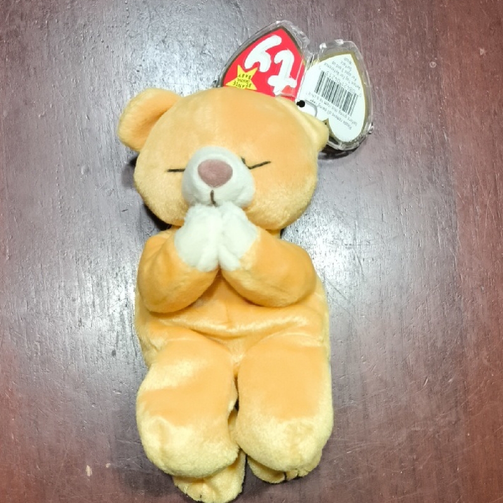 Ty Hope Praying Bear Beanie Baby 6"